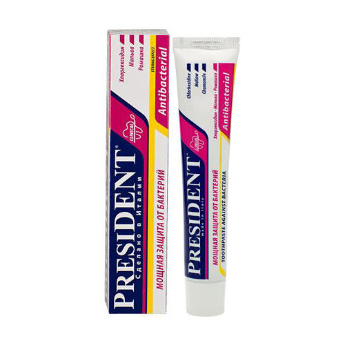 Купить President Зубная паста для защиты от бактерий, 50 мл (President, Antibacterial)