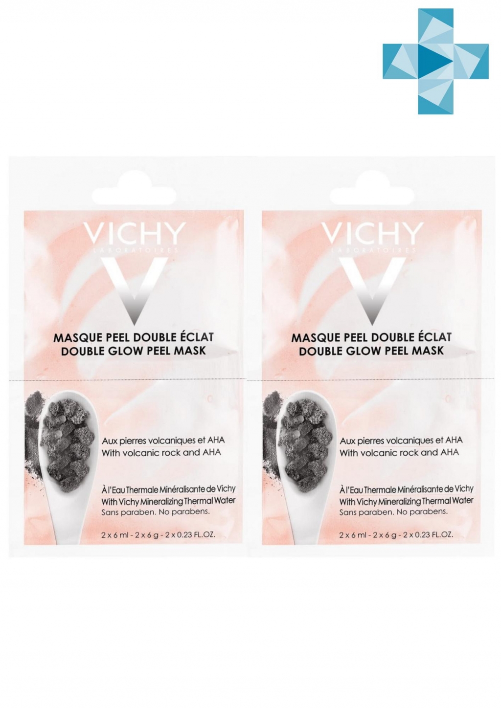Купить Vichy Комплект Минеральная маска-пилинг Двойное сияние саше, 2х6 мл*2 шт. (Vichy, Masque)