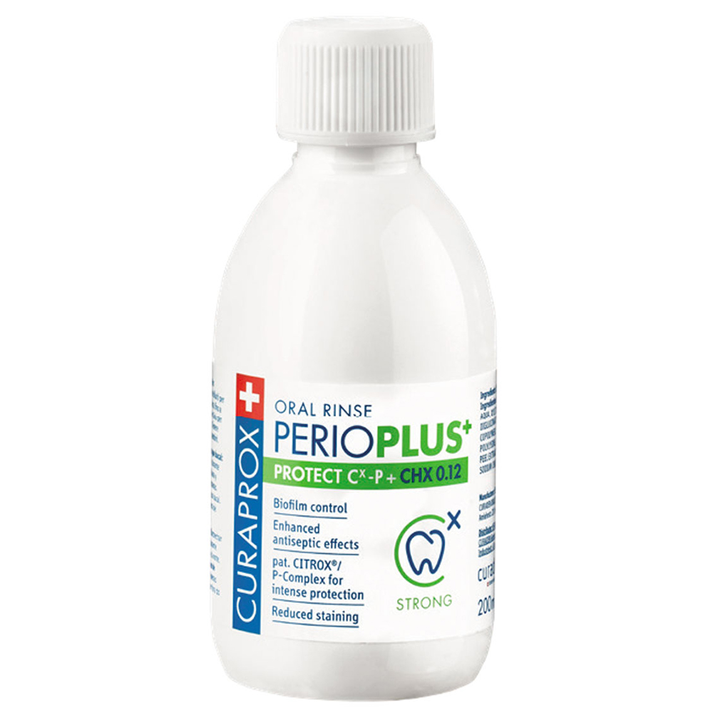 Curaprox Жидкость-ополаскиватель Protect с содержанием хлоргексидина 0,12%, 200 мл (Curaprox, Perio Plus)