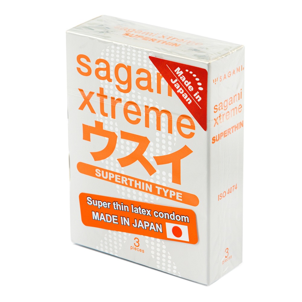 Sagami Ультратонкие презервативы Xtreme 0.04 мм, 3 шт (Sagami, )