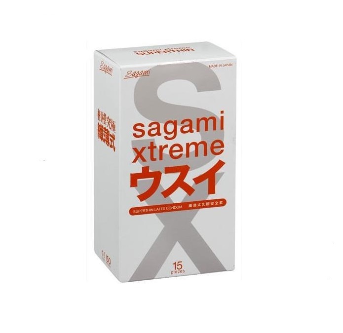 Sagami Презервативы ультратонкие Xtreme 0.04 мм, 15 шт (Sagami, )