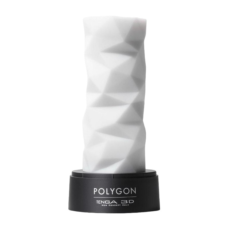 Tenga 3D мастурбатор Polygon, белый (Tenga, )