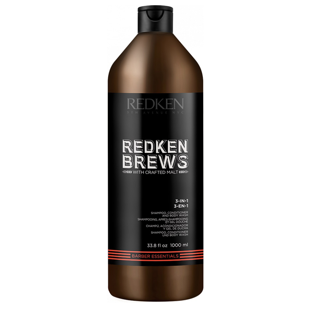 

Redken Шампунь Brews 3 в 1, 1000 мл (Redken, Мужская линия)