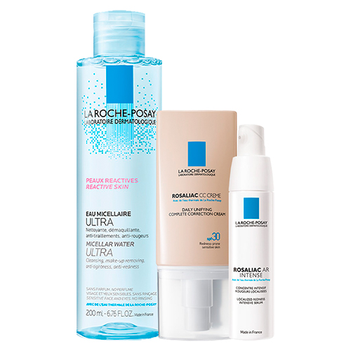 

La Roche-Posay Набор Rosaliac (Интенсивная сыворотка AR, 40 мл + Корректирующий крем Розалиак СС, 50 мл + Мицеллярная вода Ultra, 200 мл) (La Roche-Posay, Rosaliac)