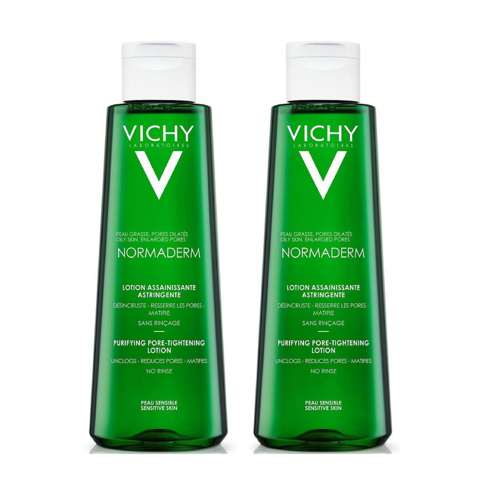 Купить Vichy Комплект Нормадерм Лосьон-тоник, сужающий поры, 2х200мл (Vichy, Normaderm)