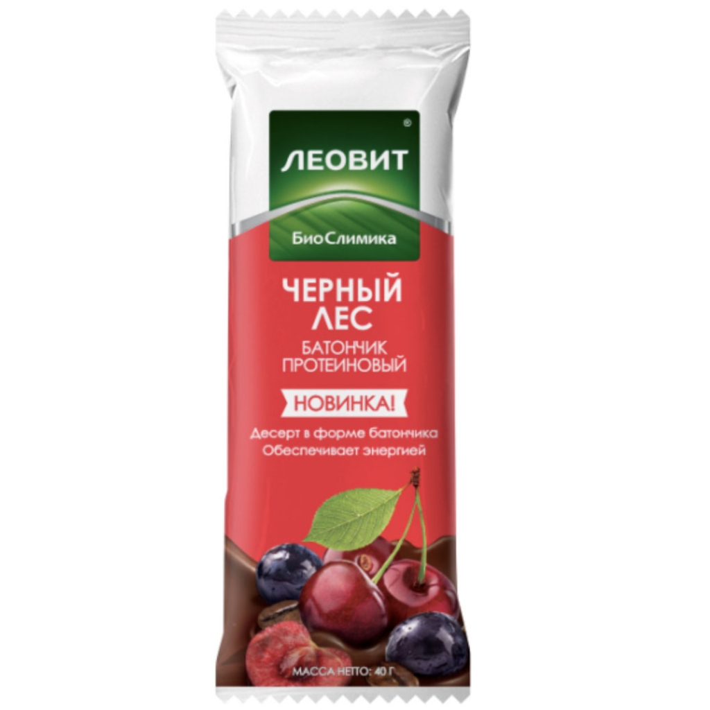 

Леовит Батончик протеиновый Черный лес, 40 г (Леовит, )