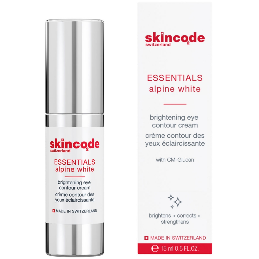 Skincode Осветляющий крем для контура глаз Brightening eye contour cream, 15 мл (Skincode, Essentials Alpine White)