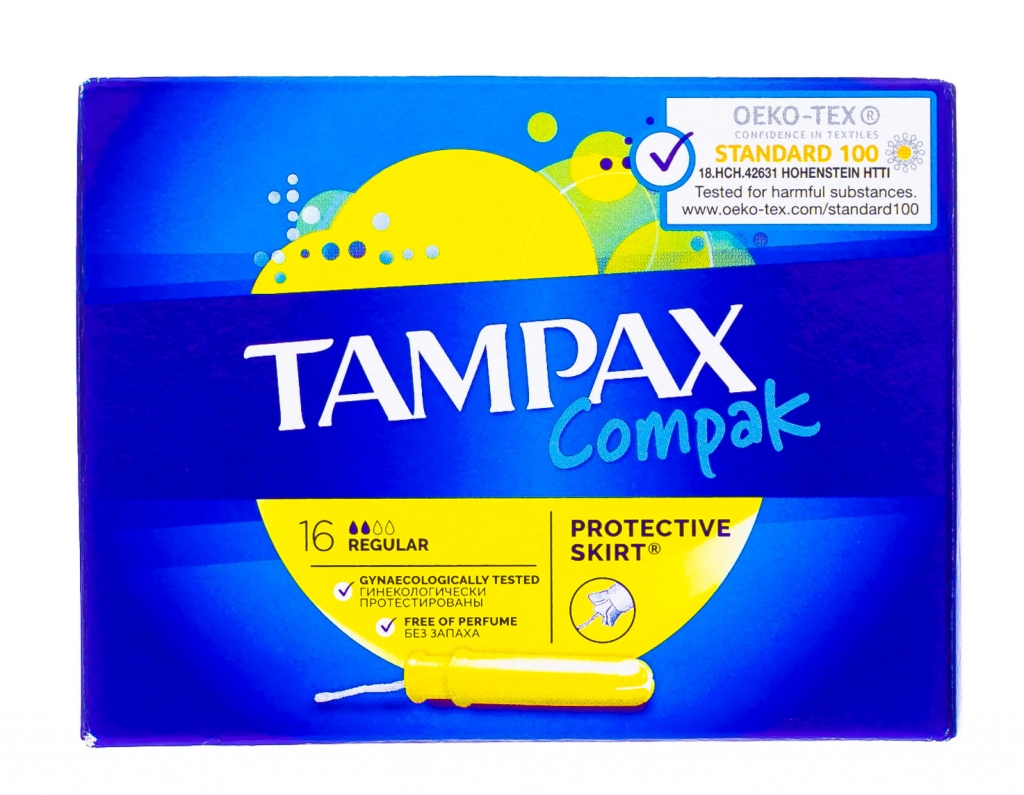 Tampax Тампоны Compak Regular с аппликатором, 16 шт (Tampax, )