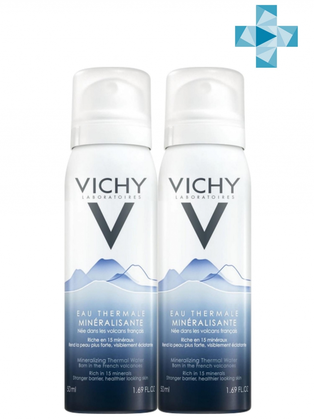 

Vichy Комплект Термальная минерализирующая вода Vichy Спа, 2х50 мл (Vichy, Thermal Water Vichy)