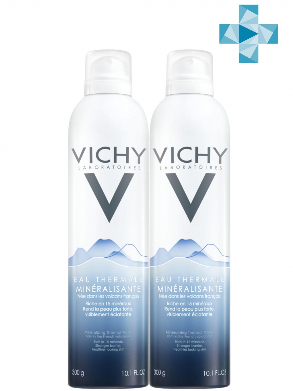 Vichy Комплект Термальная вода Vichy Спа, 2х300 мл (Vichy, Thermal Water Vichy)