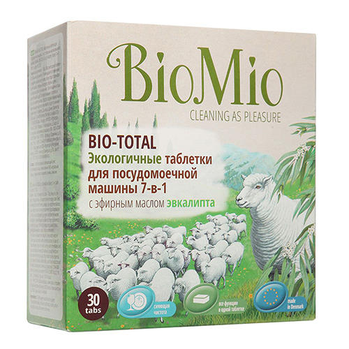 BioMio Таблетки для посудомоечной машины с эфирным маслом эвкалипта, 30 шт (BioMio, Посуда) от Socolor