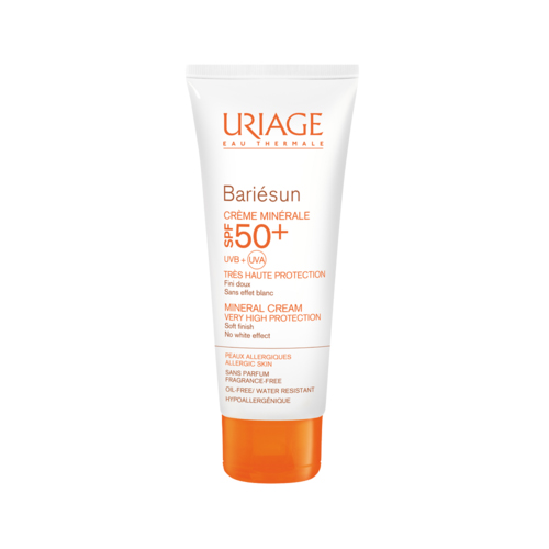 Uriage Барьесан Минеральный крем для хрупкой аллергичной кожи SPF50+, 50 мл (Uriage, Bariesun)