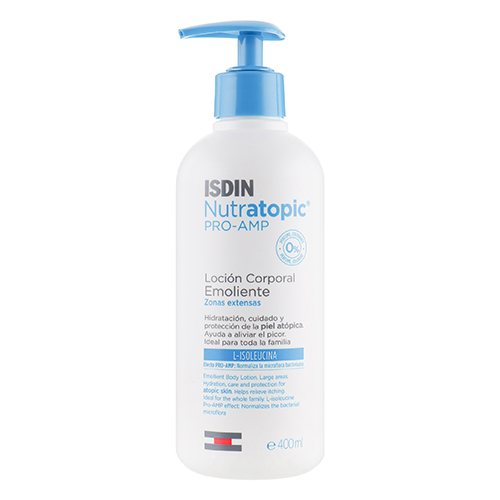 

Isdin Смягчающий лосьон для атопичной кожи тела Pro-AMP Loción Emoliente, 400 мл (Isdin, Nutratopic)