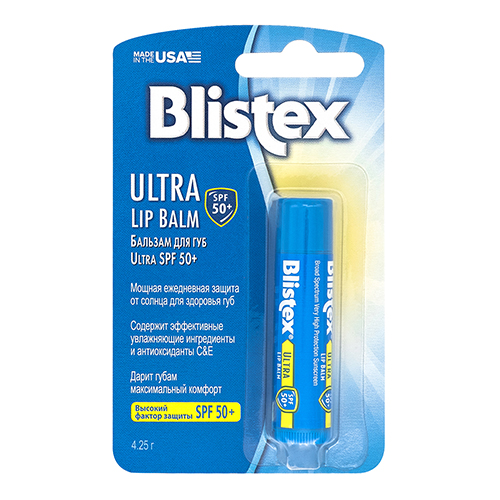 

Blistex Бальзам для губ Ultra SPF 50, 4,25 г (Blistex, Уход за губами)
