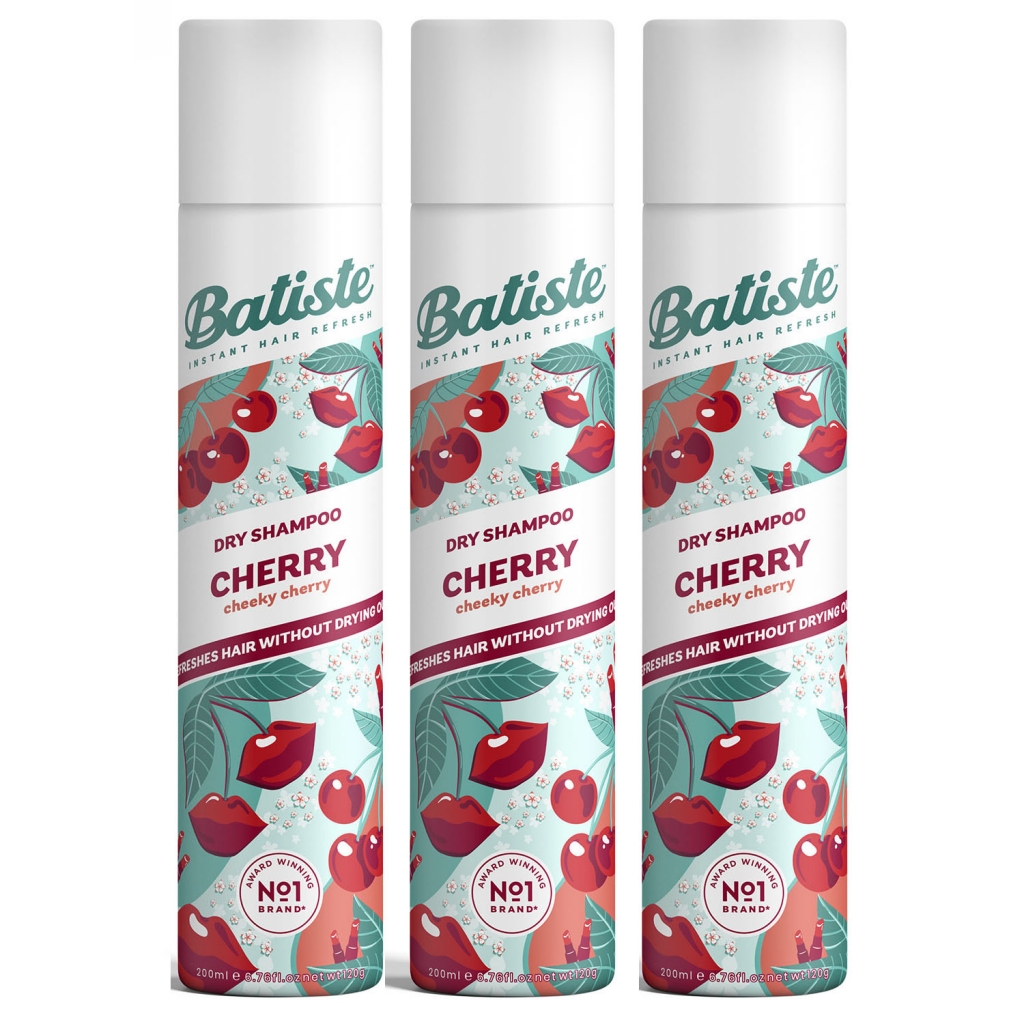 Batiste Комплект Cherry Сухой шампунь, 3 шт х 200 мл (Batiste, Fragrance)