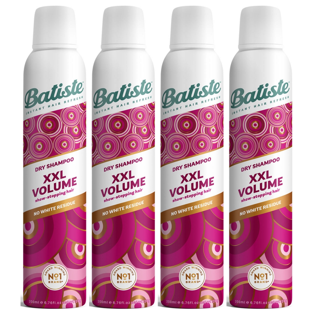 Batiste Комплект XXL Volume Spray Спрей для экстра объема волос, 4 шт х 200 мл (Batiste, Stylist)