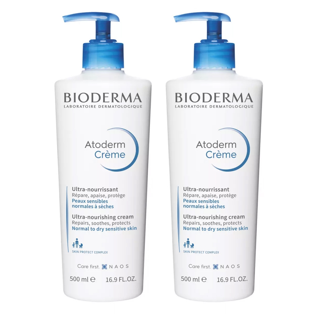 

Bioderma Питательный увлажняющий крем для лица и тела, 2 х 500 мл (Bioderma, Atoderm)