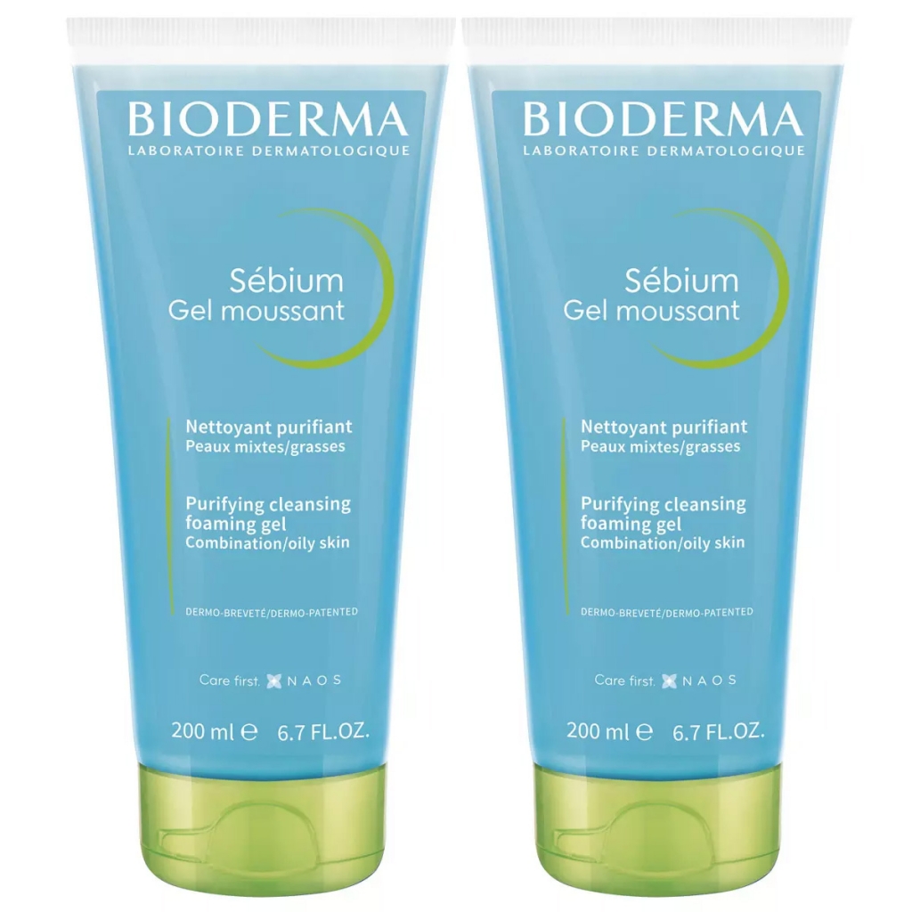 Bioderma Набор Себиум Очищающий гель для умывания жирной и проблемной кожи, 2х200 мл (Bioderma, Sebium)