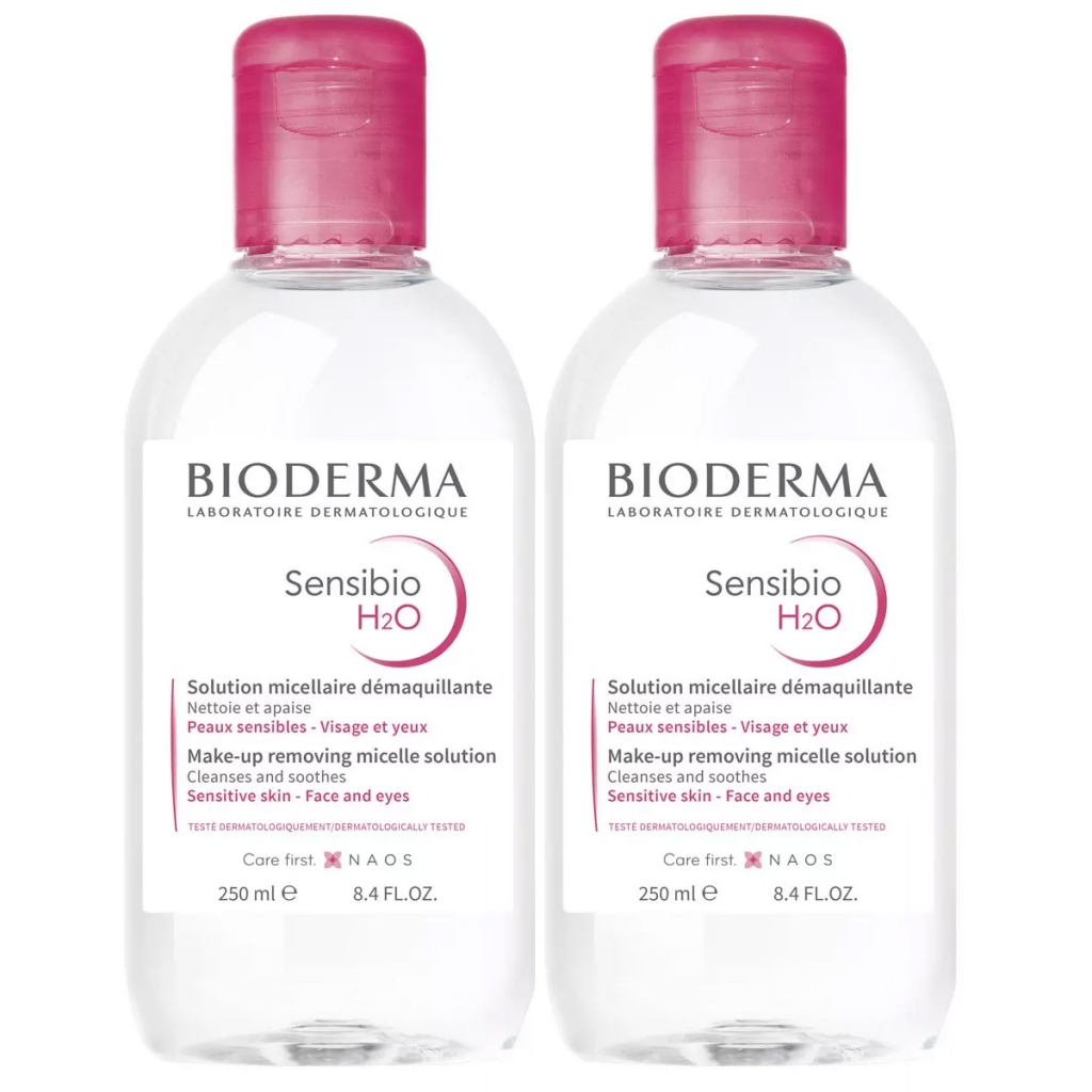 Bioderma Комплект Сенсибио Н2О Мицеллярная вода для чувствительной кожи, 2*250 мл (Bioderma, Sensibio)