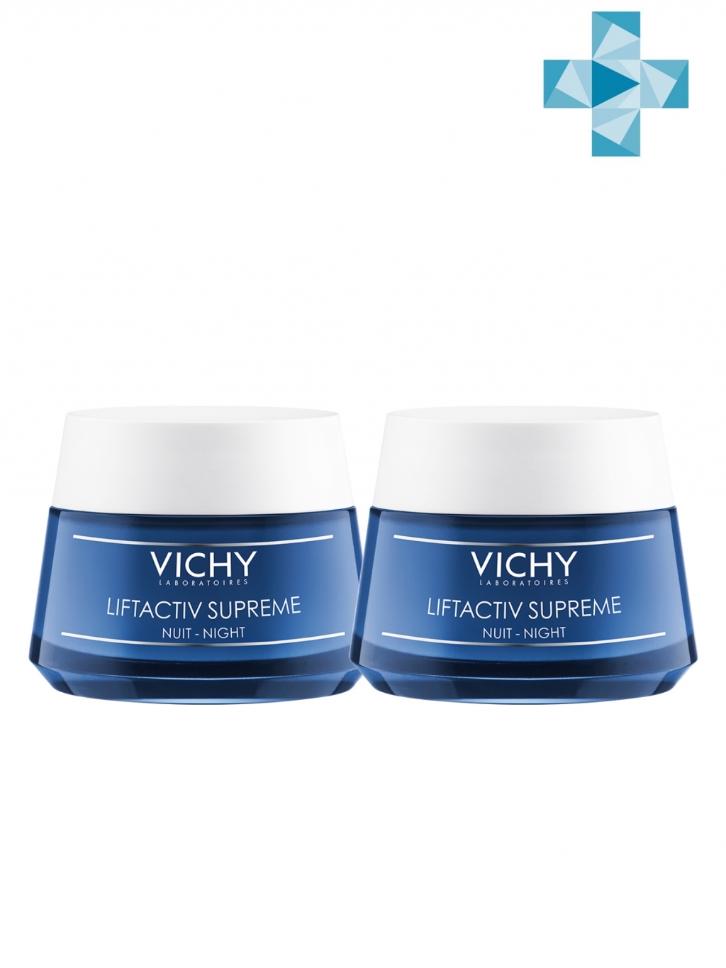 Купить Vichy Комплект Ночной крем-уход Лифтактив Супрем, 2х50 мл (Vichy, Liftactiv)