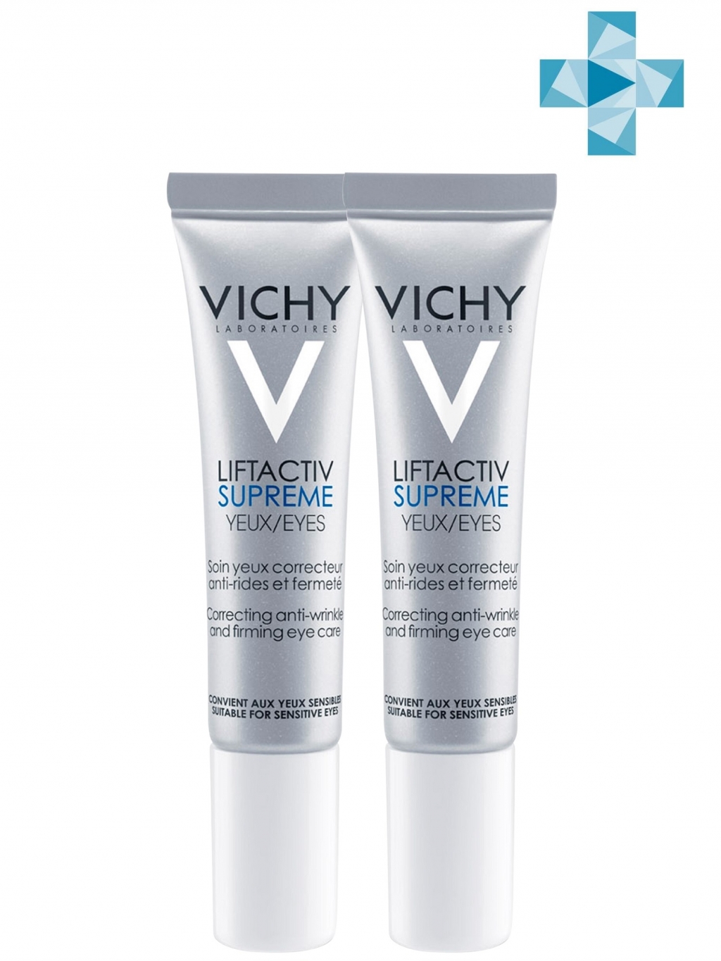 Vichy  Комплект ЛифтАктив Дерморесурс Крем для контура глаз, 2х15 мл (Vichy, Liftactiv)