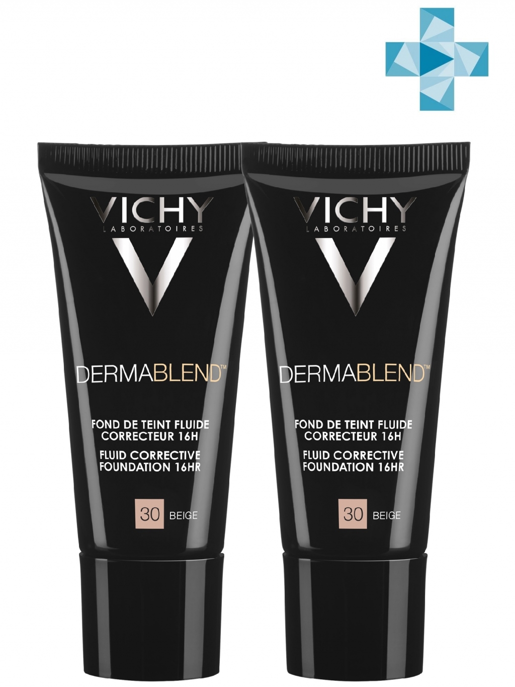

Vichy Корректирующий тональный флюид, Тон 30, 30 мл х 2 шт (Vichy, Dermablend)
