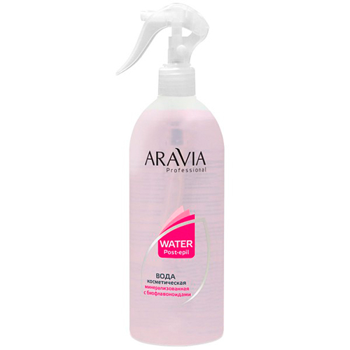 Aravia Professional Вода косметическая минерализованная с биофлавоноидами Water Post-epil, 500 мл (Aravia Professional)