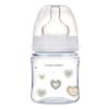 Бутылочка PP EasyStart с широким горлышком антиколиковая, 120 мл, 0+ Newborn baby, цвет: белый