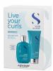 Подарочный набор Curly-Kit Live Your Curls Refining: шампунь 250 мл + кондиционер 200 мл + полотенце