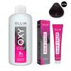 Набор &quot;Перманентная крем-краска для волос Ollin Color оттенок 2/22 черный фиолетовый 100 мл + Окисляющая эмульсия Oxy 3% 150 мл&quot;
