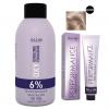 Набор &quot;Перманентная крем-краска для волос Ollin Performance оттенок 8/00 светло-русый глубокий 60 мл + Окисляющая эмульсия Oxy 6% 90 мл&quot;