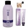 Набор &quot;Перманентная крем-краска для волос Ollin Performance оттенок 9/00 блондин глубокий 60 мл + Окисляющая эмульсия Oxy 3% 90 мл&quot;