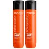 Разглаживающий шампунь с маслом ши Total results Mega Sleek, 300 мл х 2 шт