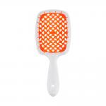 Щетка Superbrush The Original для волос, белая с коралловым, 20,3 x 8,5 x 3,1 см
