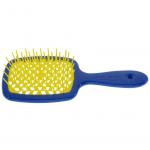 Щетка Super Brush The Original для волос, синяя с желтым, 20,3 x 8,5 x 3,1 см