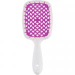 Щетка Superbrush с закругленными зубчиками бело-фиолетовая, 20,3 х 8,5 х 3,1 см