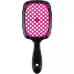 Щетка Superbrush с закругленными зубчиками черный и фуксия, 20,3 х 8,5 х 3,1 см