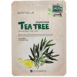 Маска с экстрактом чайного дерева для лица S+miracle Tea Tree Essence Mask, 30 г
