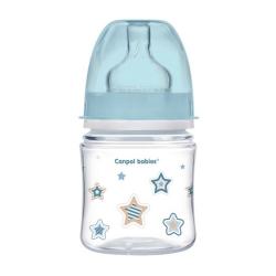 Бутылочка PP EasyStart с широким горлышком антиколиковая, 120 мл, 0+ Newborn baby, цвет: голубой