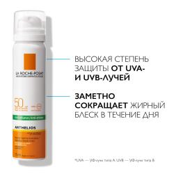 Солнцезащитный матирующий спрей-вуаль для лица SPF 50+/PPD 27, 75 мл