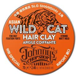 Матирующая глина для волос устойчивой фиксации Wild Cat Hair Sculpting Clay, 70 г