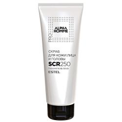 Скраб для кожи лица и головы PRO Face and Scalp Scrub, 250 мл