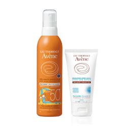 Набор Suncare (Детский спрей SPF 50+, 200 мл + Крем-гель восстанавливающий после солнца, 50 мл)