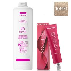 Набор Перманентный краситель Socolor beauty 10MM, 90 мл + Крем-оксидант 6% (20 Vol.), 1000 мл