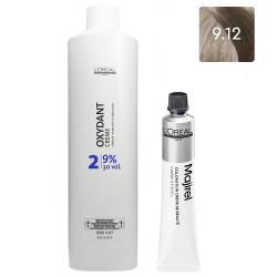 Набор Краска для волос Majirel High Resist 9.12, 50 мл + Оксидент-крем 9% (30 Vol.), 1000 мл