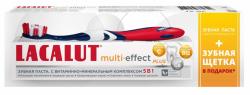 Промо-набор Lacalut Multi-Effect Plus: зубная паста 75 мл + зубная щетка