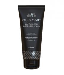 Шампунь-гель для волос и тела Estel Alpha Homme Chrome, 200 мл