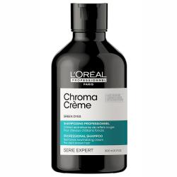 Шампунь-крем Chroma Creme с зеленым пигментом для нейтрализации красного оттенка темных волос, 300 мл