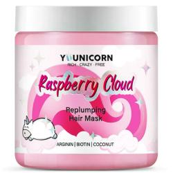 Восстанавливающая маска для сухих, поврежденных волос Younikorn Raspberry Cloud, 250 мл