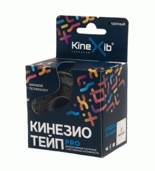 Кинезио тейп Pro 5 м х 5 см, черный